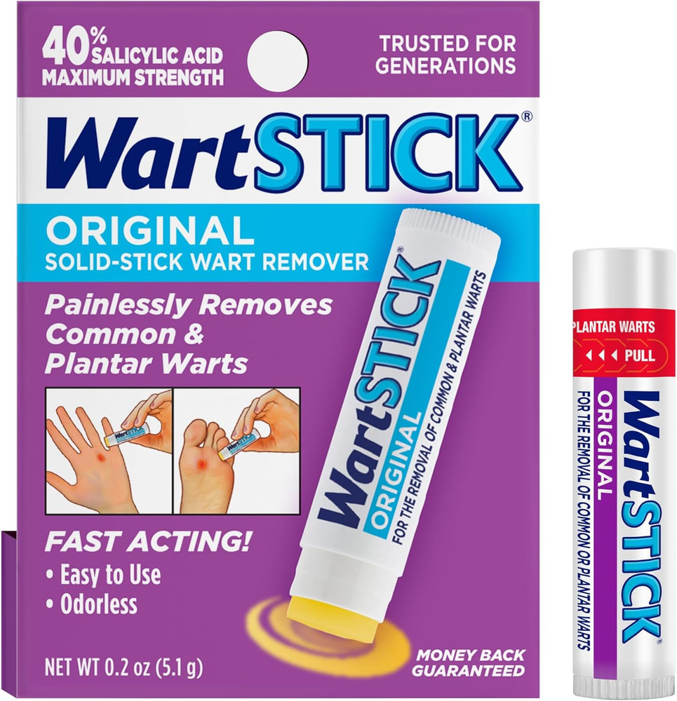 Maximum Strength Salicylic Acid Solid-Stick Common and Plantar Wart Remover 0.2