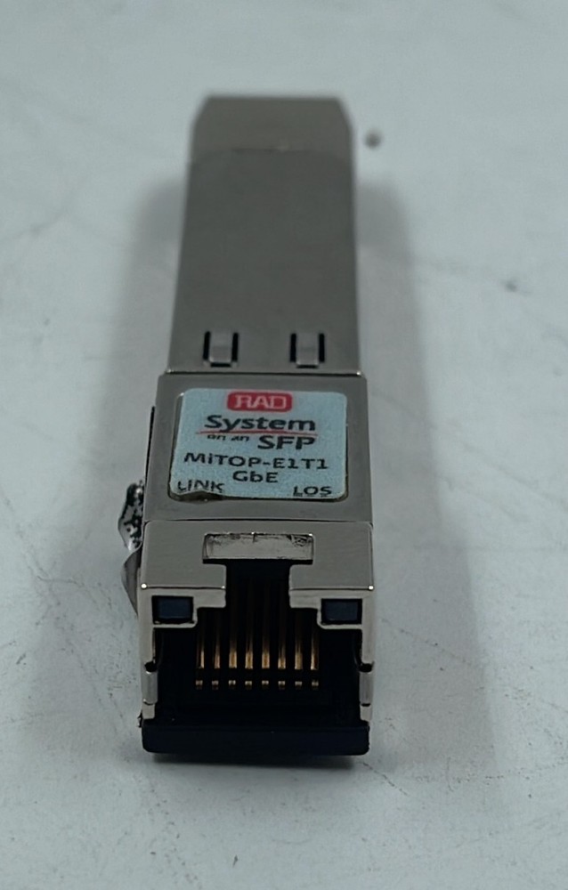 Telco systems RAD System on an SFP MiTOP-E1T1 GbE Remote Bridge Transceiver