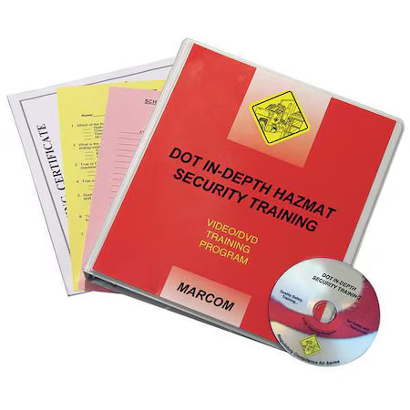 MARCOM V0001769SO Training DVD, DOT In-Depth HAZMAT Sec