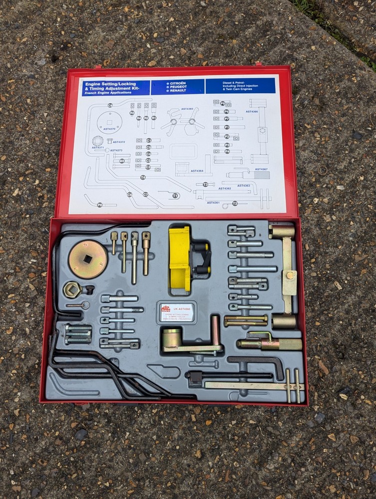 MAC Tools AST4360 Engine Setting /Locking & Locking Kit with Case Looks New