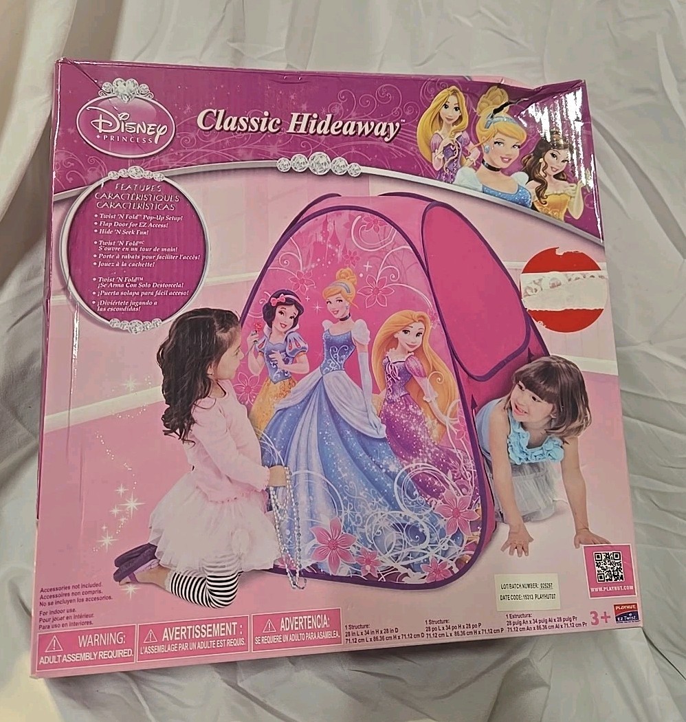 Disney Princess Classic Hideaway Pop-Up Play Tent By Playhut Princess Campout