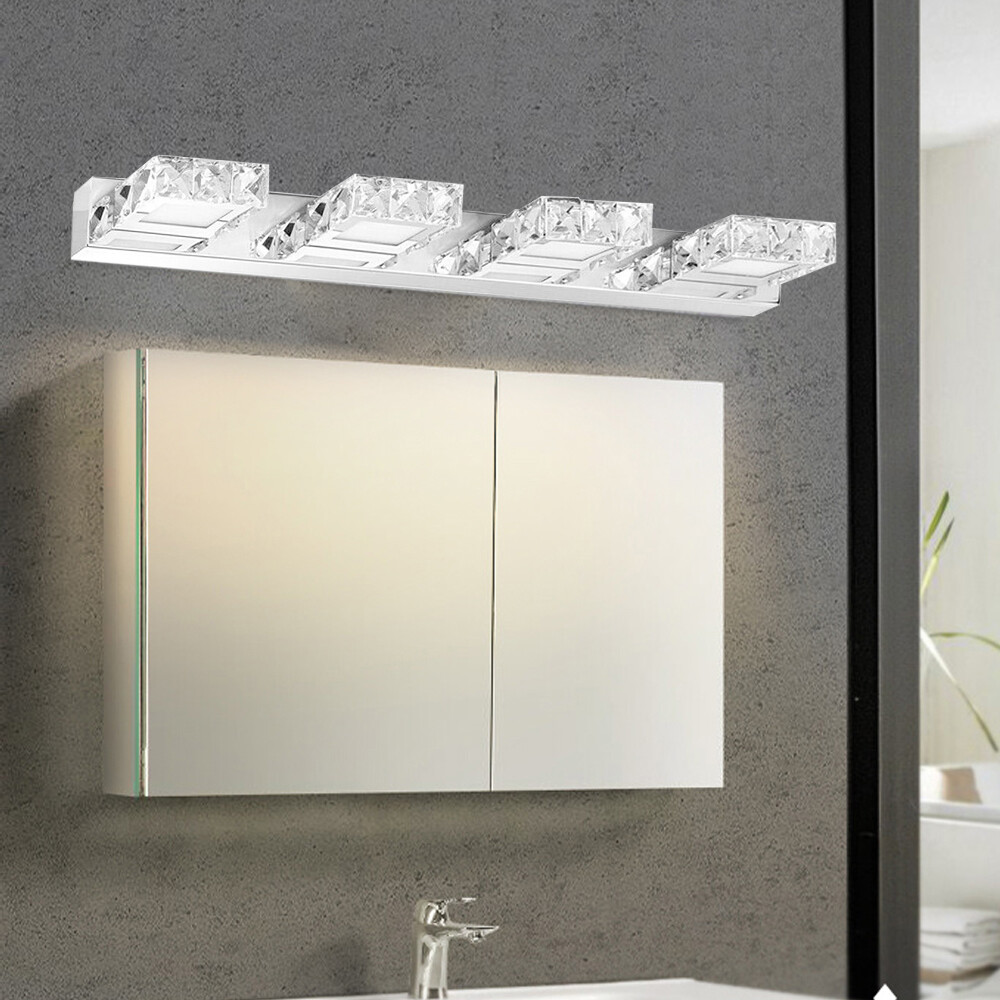 Modern Bathroom Mirror Crystal LED Light Lamp Vanity Light Make-up Wall Sconce