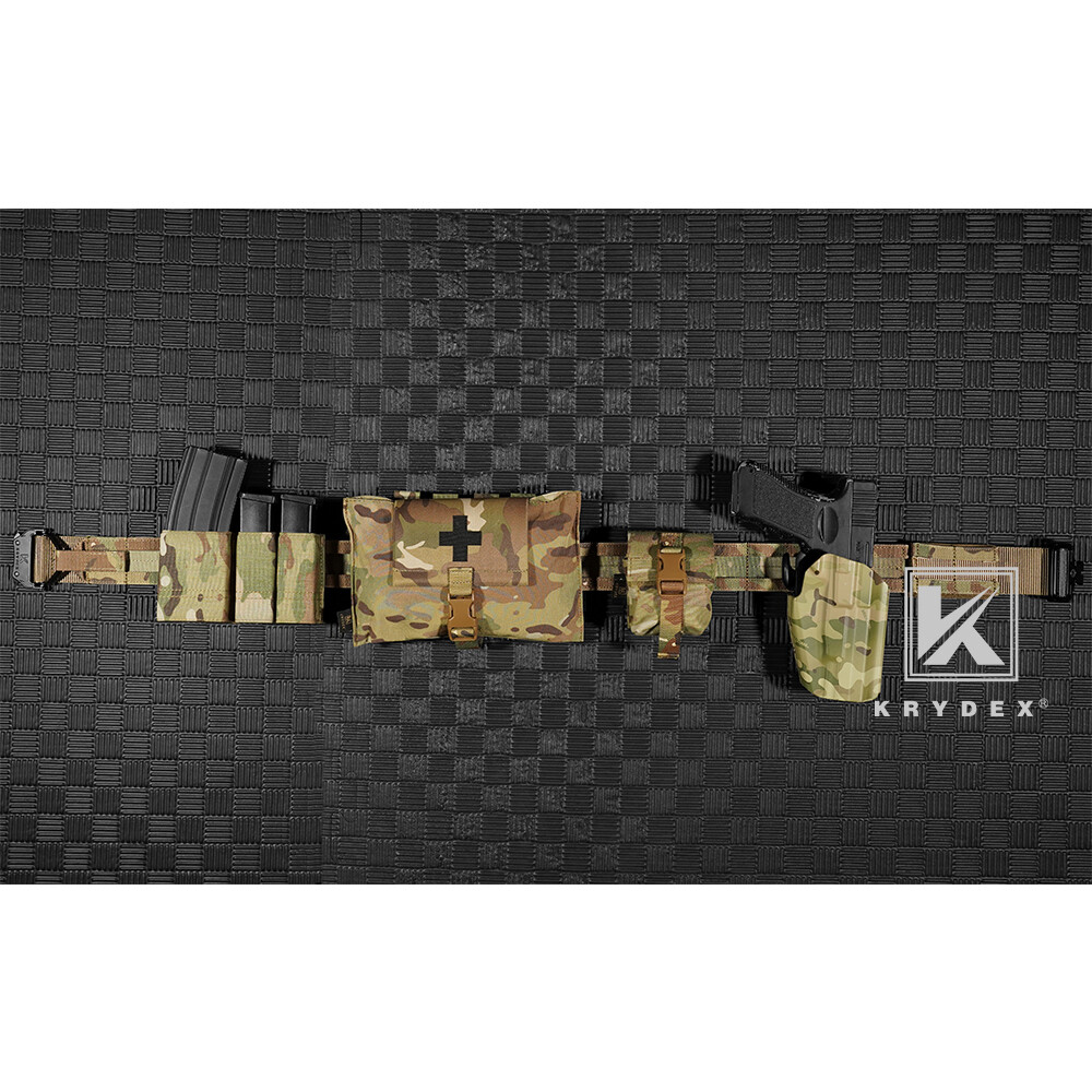 KRYDEX Tactical Belt 1.75 inch Heavy Duty Rigger Belt D-ring Quick Release Nylon