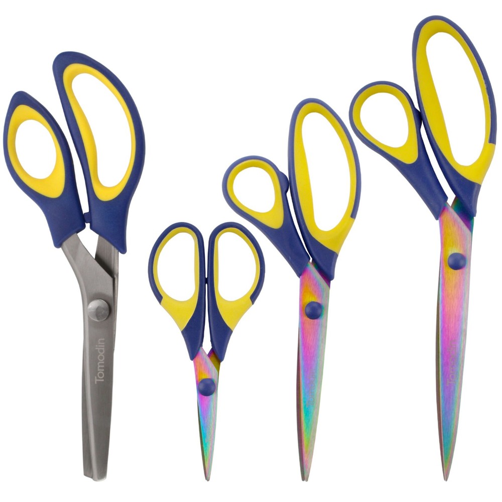 JubileeYarn Titanium Scissors Set - Pinking, Sewing, Arts, Crafts, Office