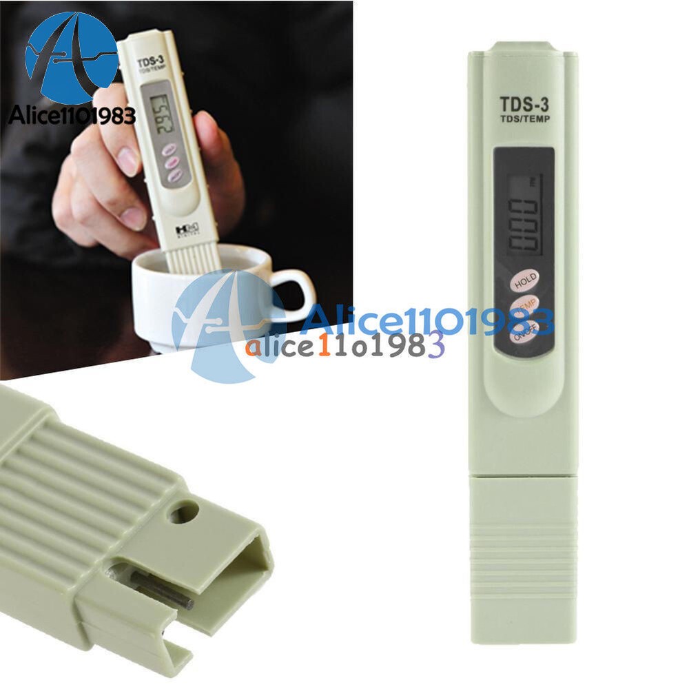Digital LCD PH Meter TDS EC Water Purity PPM Filter Hydroponic Pool Tester
