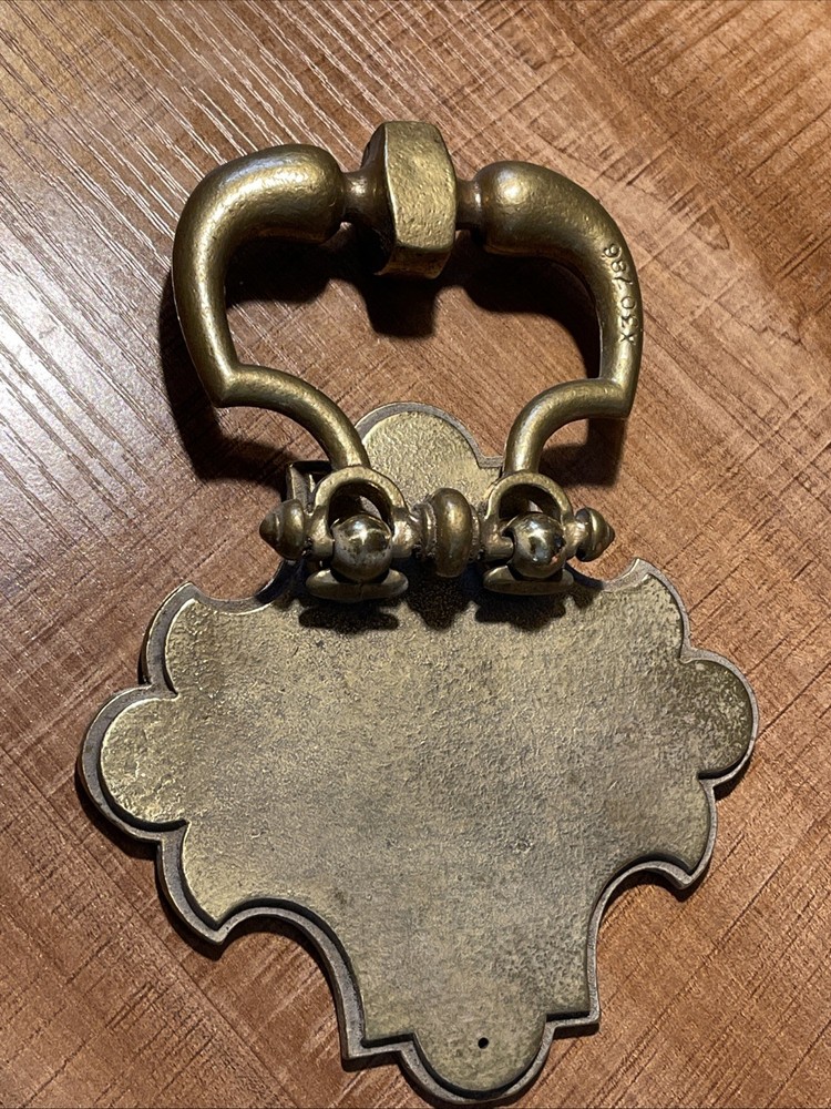 Vintage Solid Brass Door Knocker Architectural Hardware Heavy Duty 5"