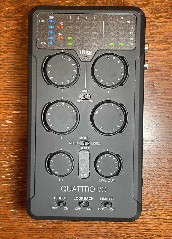 iRig Pro Quattro I/O 4-input USB Audio Interface