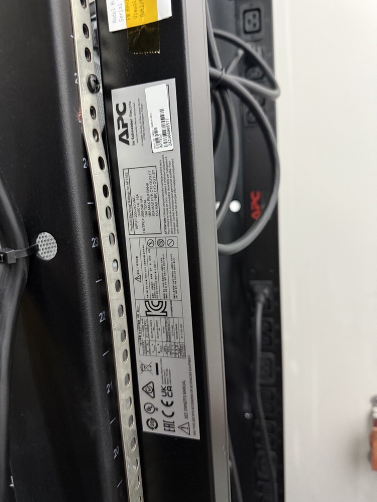 APC NetShelter Basic Rack PDU, Zero U, 16A, 230V, 20 C13 and 4 C19 outlet