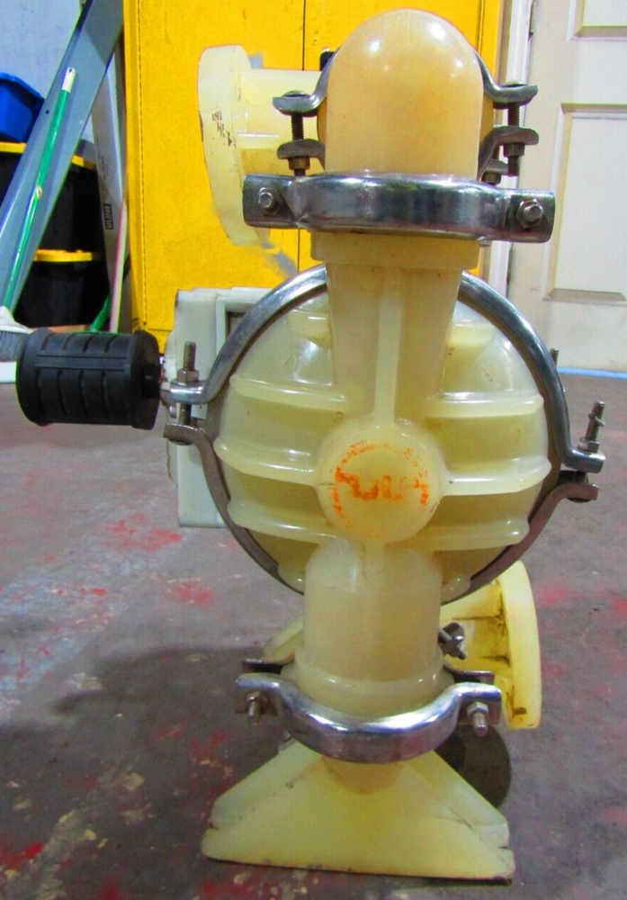😃 WILDEN 1 1/2" POLYPROPYLENE PNEUMATIC DOUBLE DIAPHRAGM PUMP