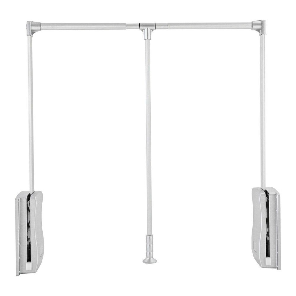 Pull Down Adjustable Side Mounted Closet Rod Clothes Hanging Rod 10 Kg/ 22lbs