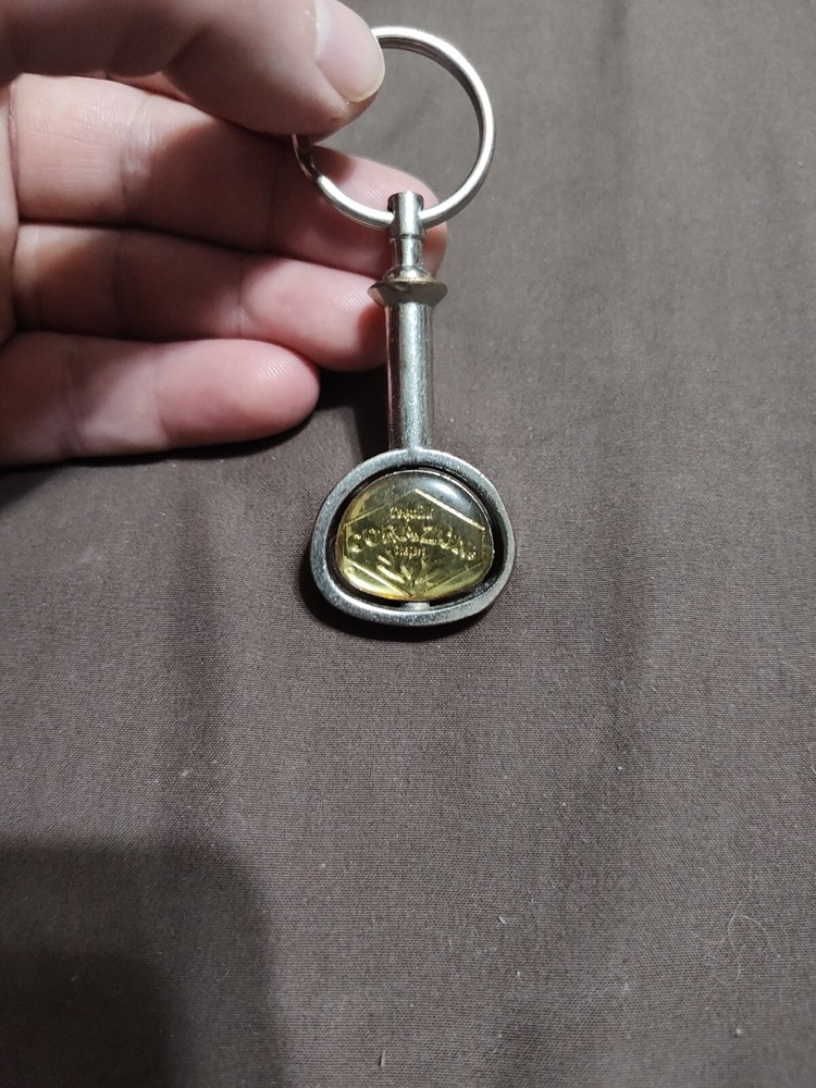 Corazon Tequila De Agave Spinner Keychain Two Tone Metal Spinning Keyring Gift
