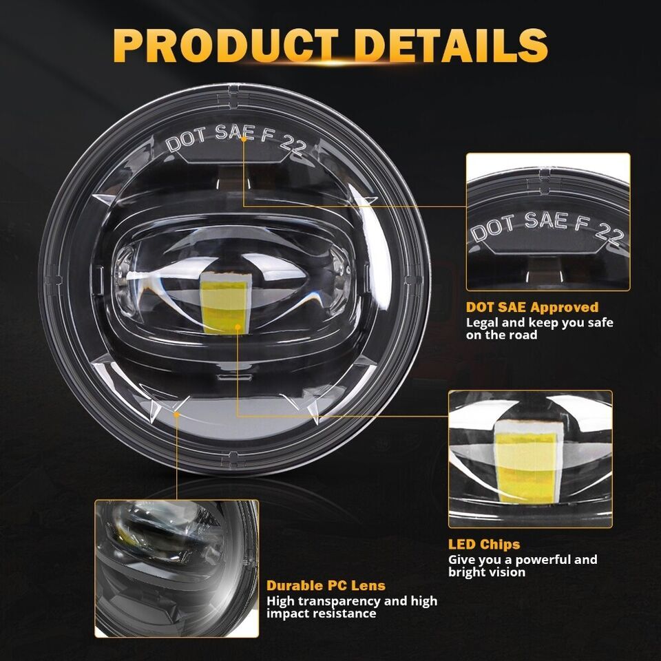 For 2001-2006 Chevy Suburban Tahoe Z71 Front Driving Bumper LED Fog Lights Lamps