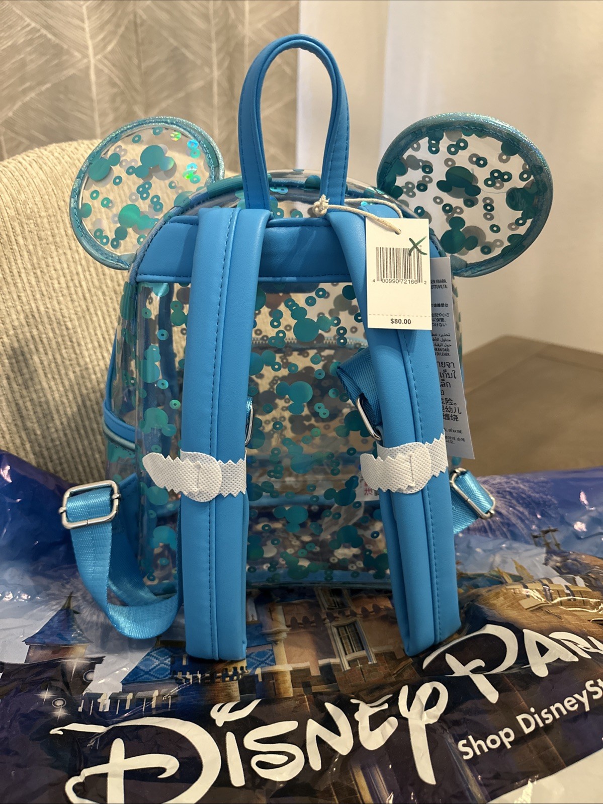NWT 2025 Mickey Mouse Icon Clear Loungefly Mini Backpack ~ SOLD OUT