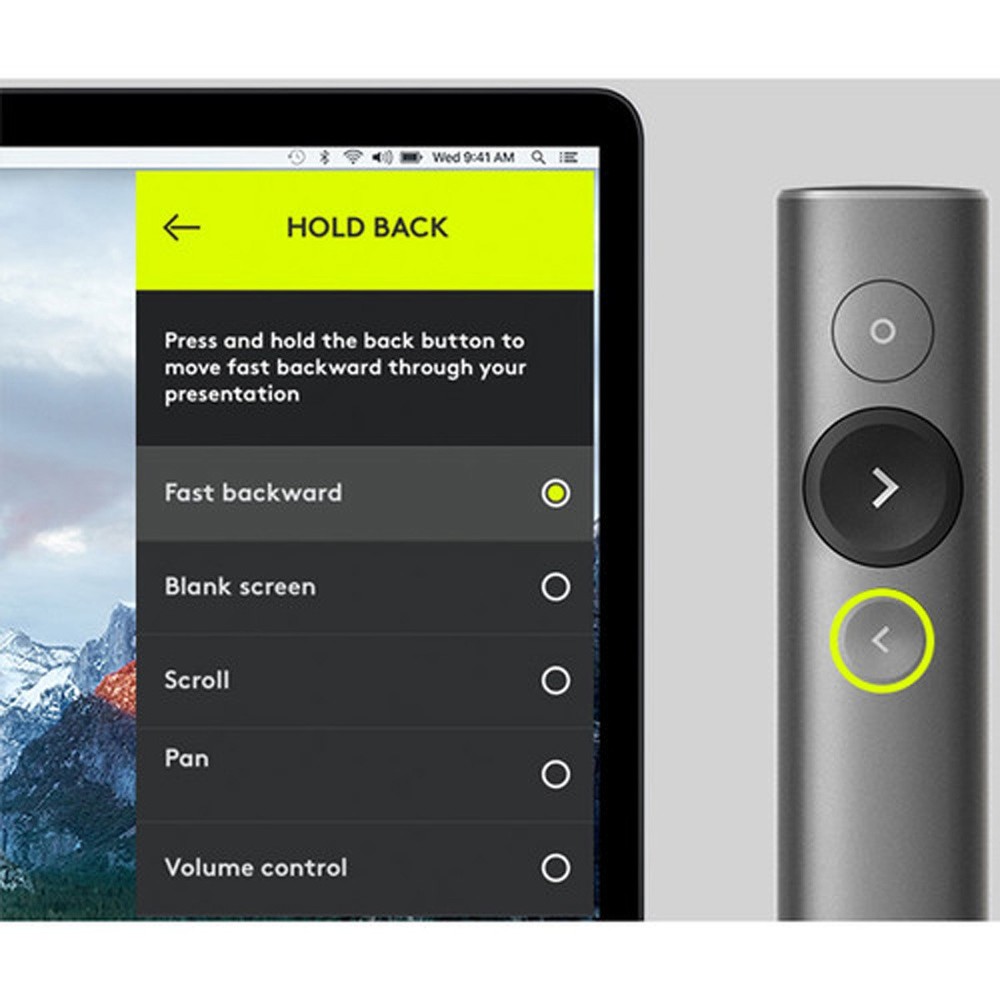 Logitech Spotlight Presentation Remote, Slate