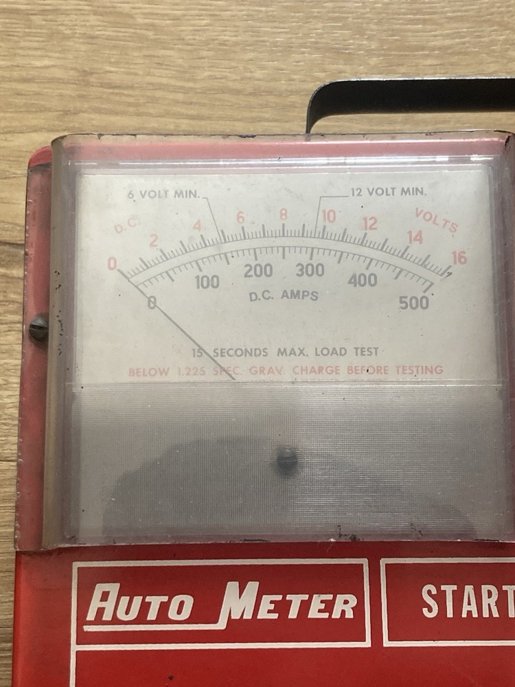 Vintage Variable Load Battery Electrical System Tester Auto meter Autometer SB-7