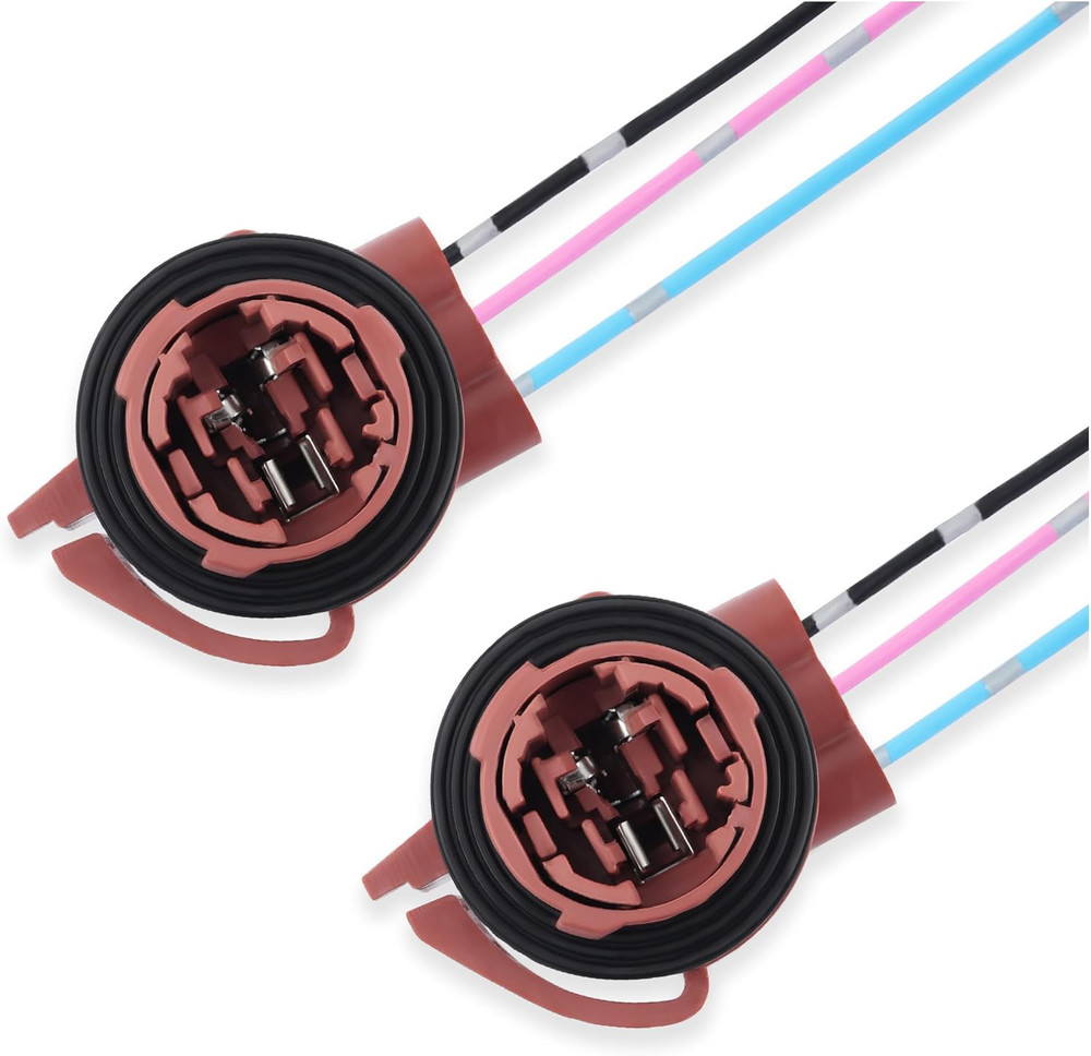 2PCS 3157 Bulb Socket,Turn Signal Socket/Tail Light Sockets/Brake Light Sockets