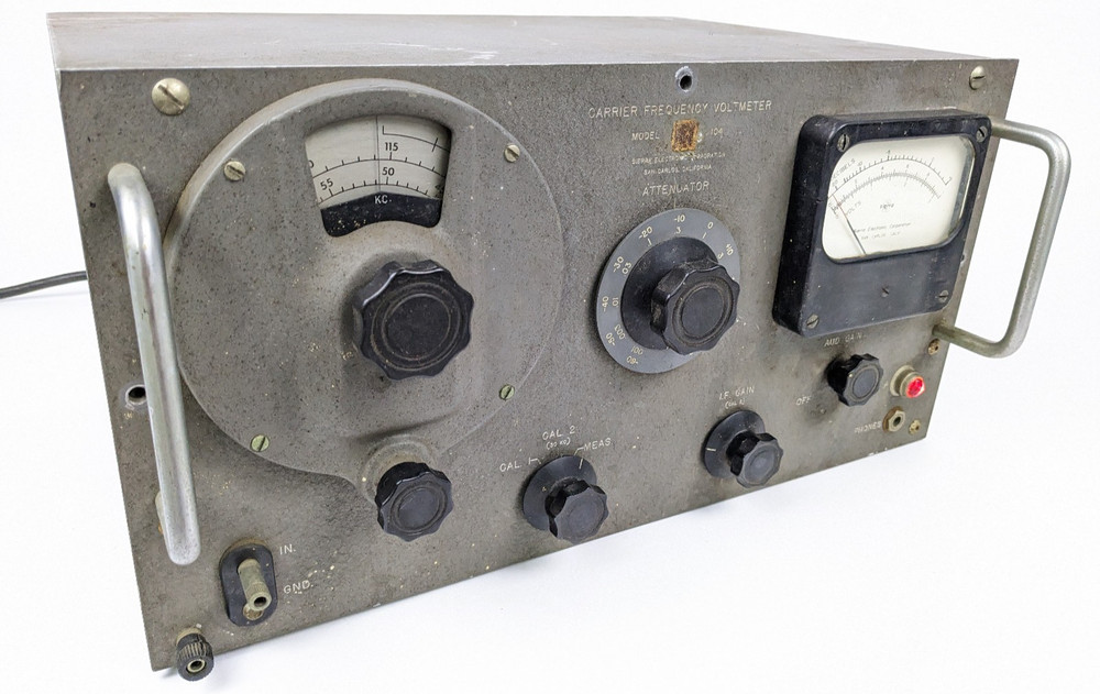 Sierra Carrier Frequency Voltmeter Model 104
