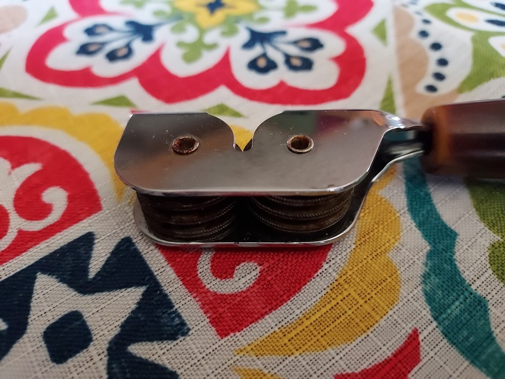 Vintage Pull-Through Hand-Held Knife Sharpener Bakelite Handled