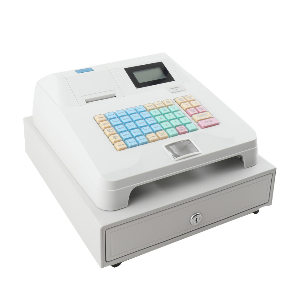 8 Digital LED Electronic Cash Register 48 Keys with Thermal Printer for Retail