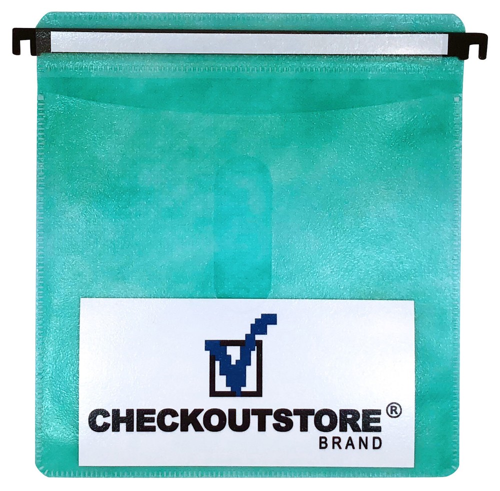 CD Double-sided Refill Plastic Hanging Sleeve Green Lot