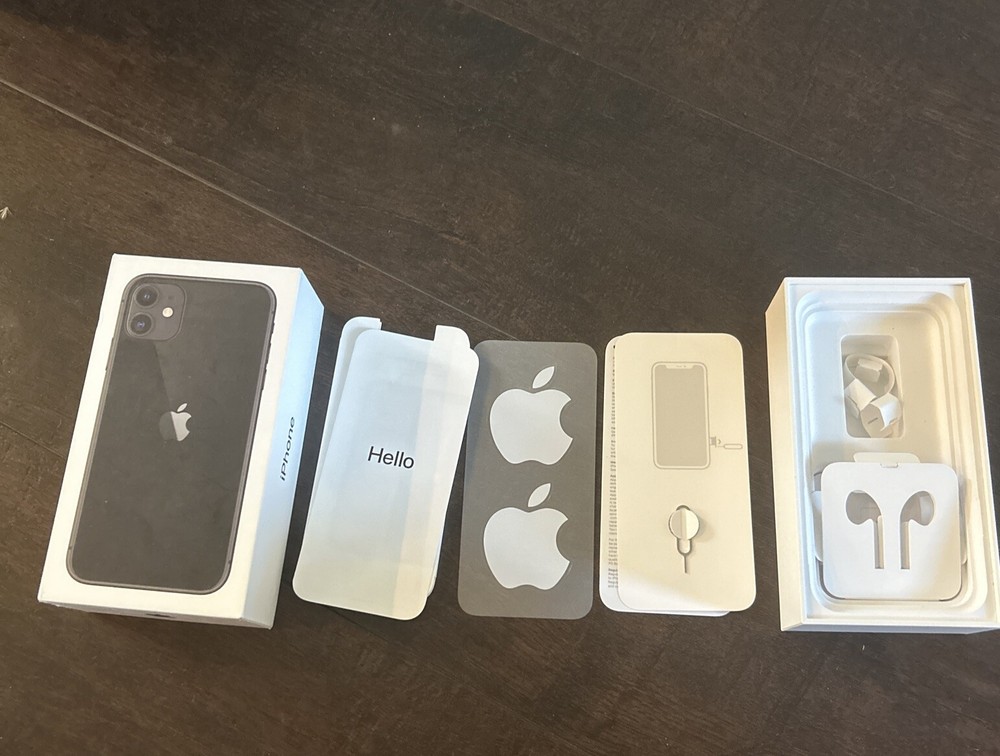 BOX ONLY Apple iPhone 11 Black 256GB Replacement Sticker