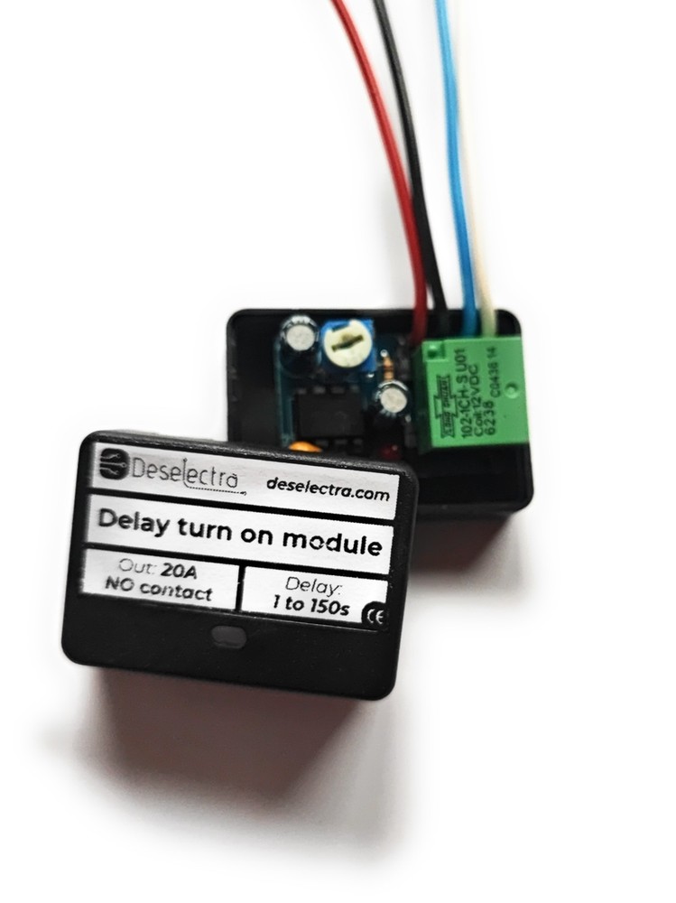 12V Delay ON Timer Relay 1–150s 20A Direct Output Car DRL Module