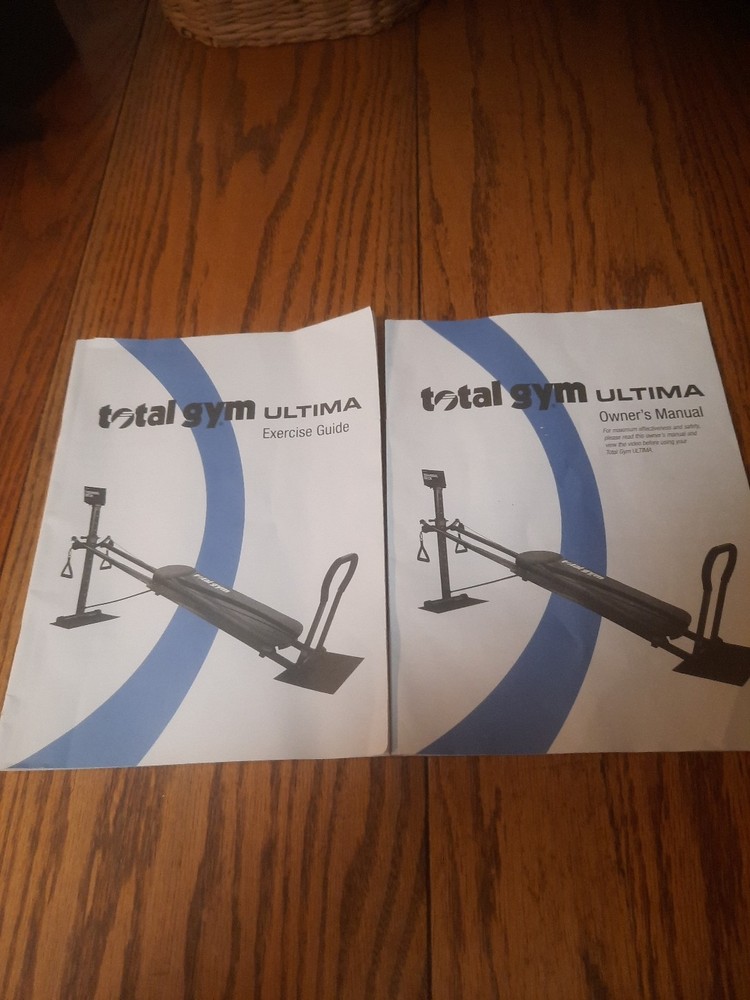 Total Gym Ultima Exercise Guide & Owner's Manual Instruction Booklets