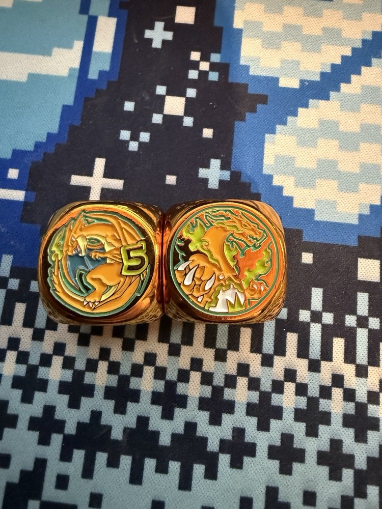 ManaMoon Charizard Evolution Metal Dice Pair X2