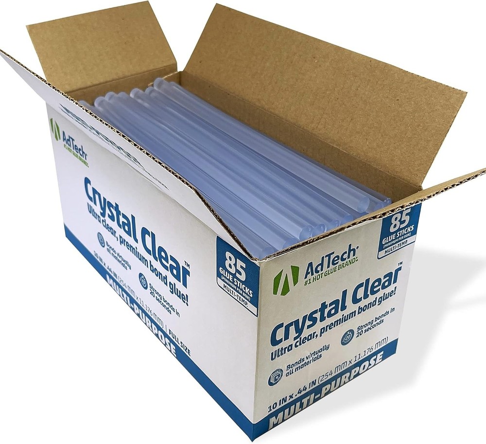 Full Size Hot Glue Sticks 10", Clear, Multi Temperature,Quick Bonding, 85 Sticks