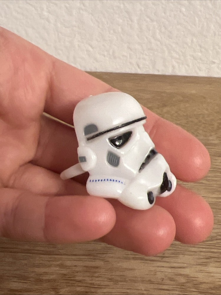 Storm Trooper Mask Head Star Wars Plastic White & Black Ring Size 5-6