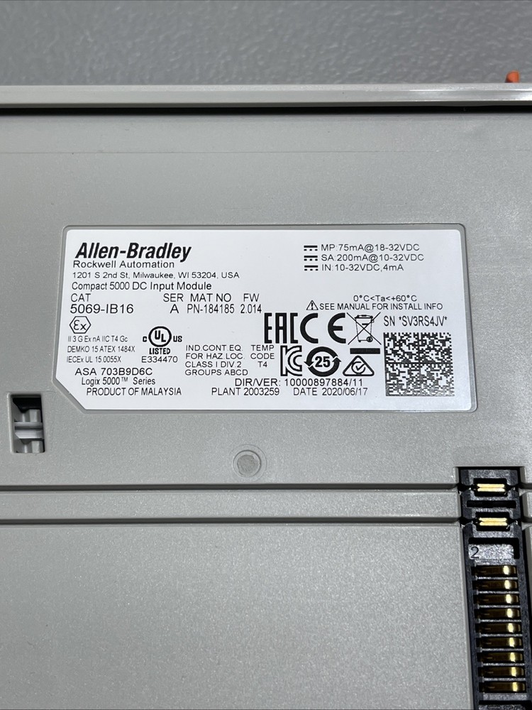 Allen Bradley 5069-IB16 Compact 5000 DC Input Module