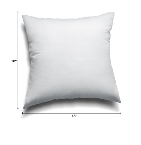EDOW Throw Pillow Inserts, Set of 2 Lightweight Down Alternative Polyester Pillo