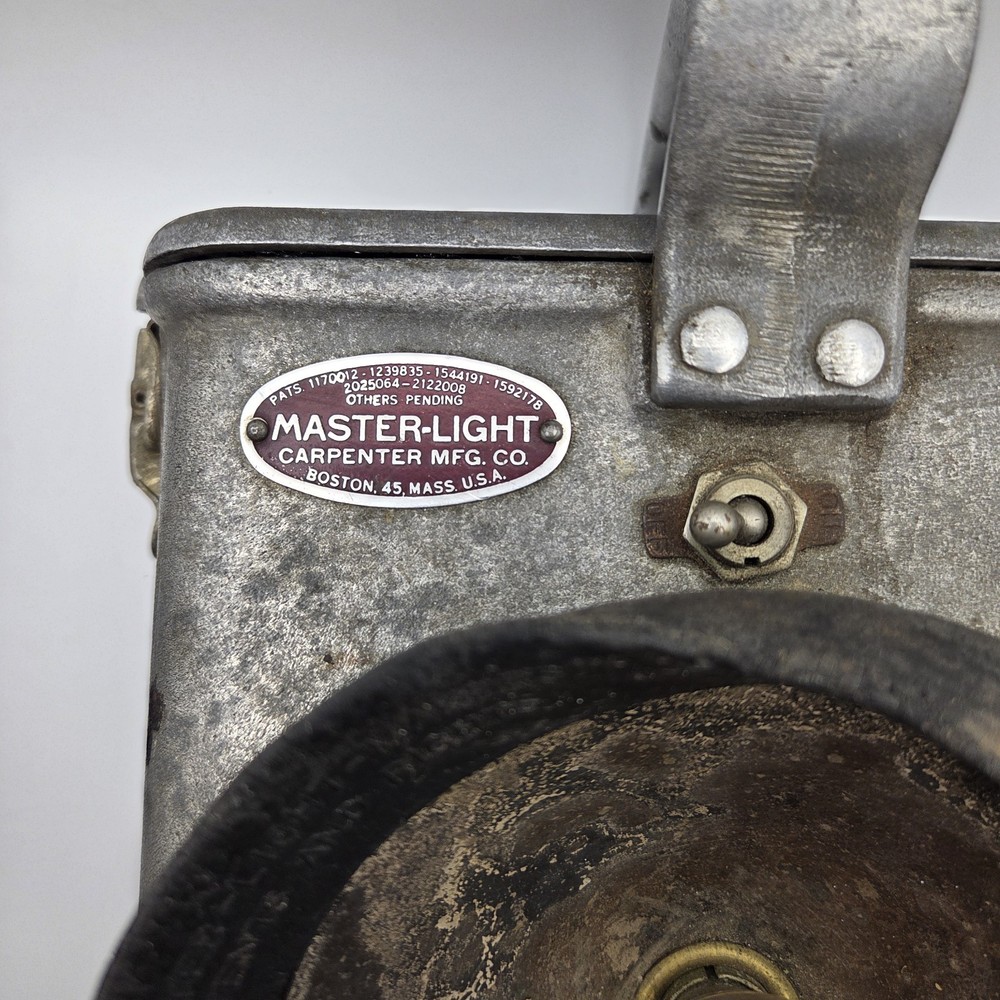 Carpenter Mfg Co Master Light Mining Railroad Vintage