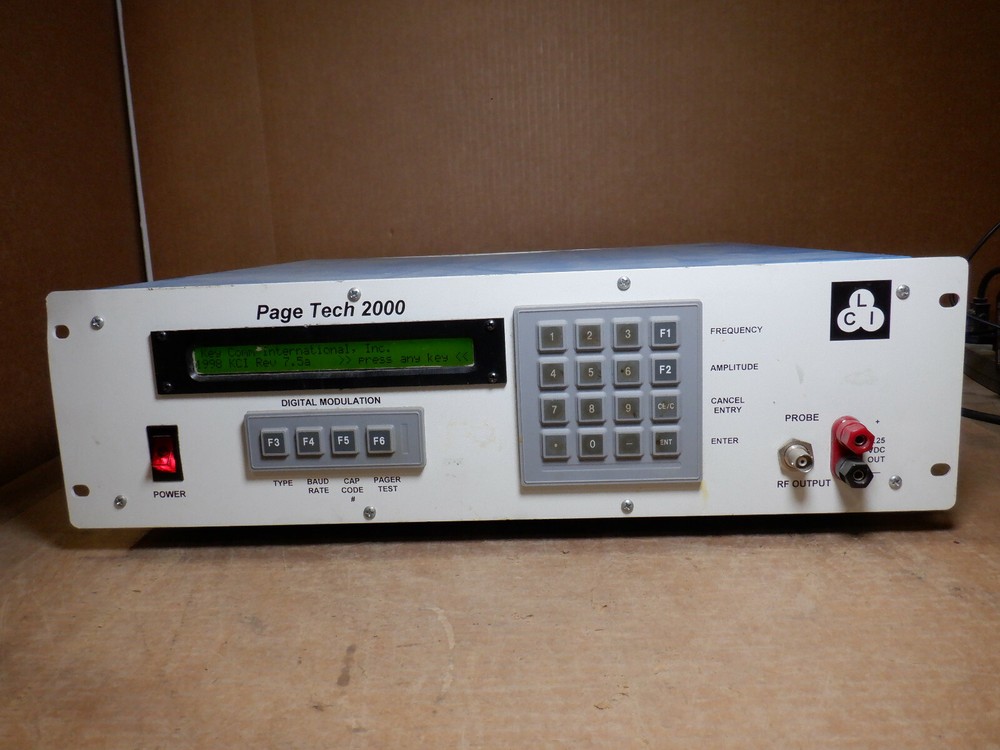 PAGE TECH 2000 DIGITAL MODULATION