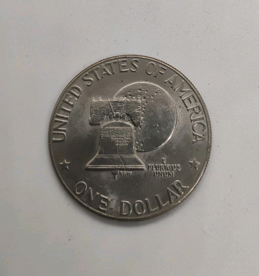 1976 D Type 2 Eisenhower Ike Dollar Coin Nice Circulated Condition
