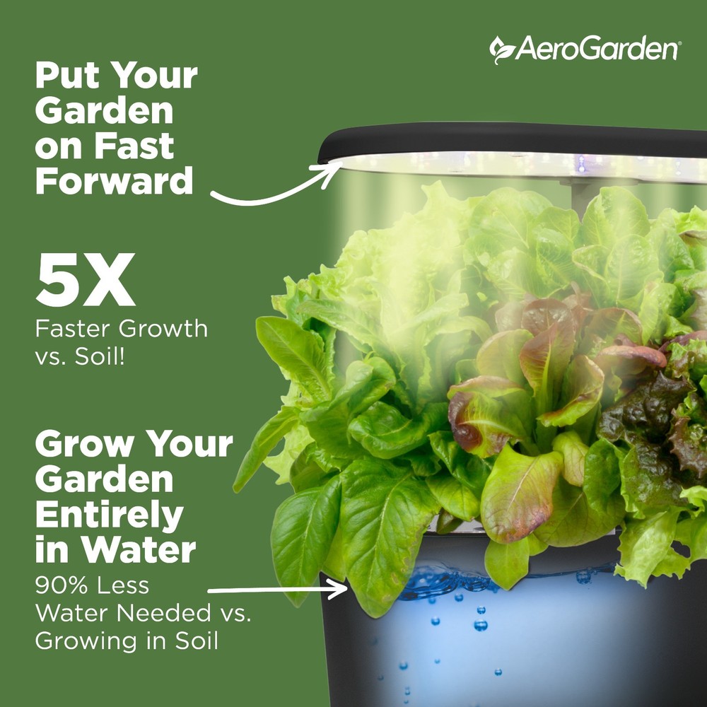 AeroGarden Bounty Black
