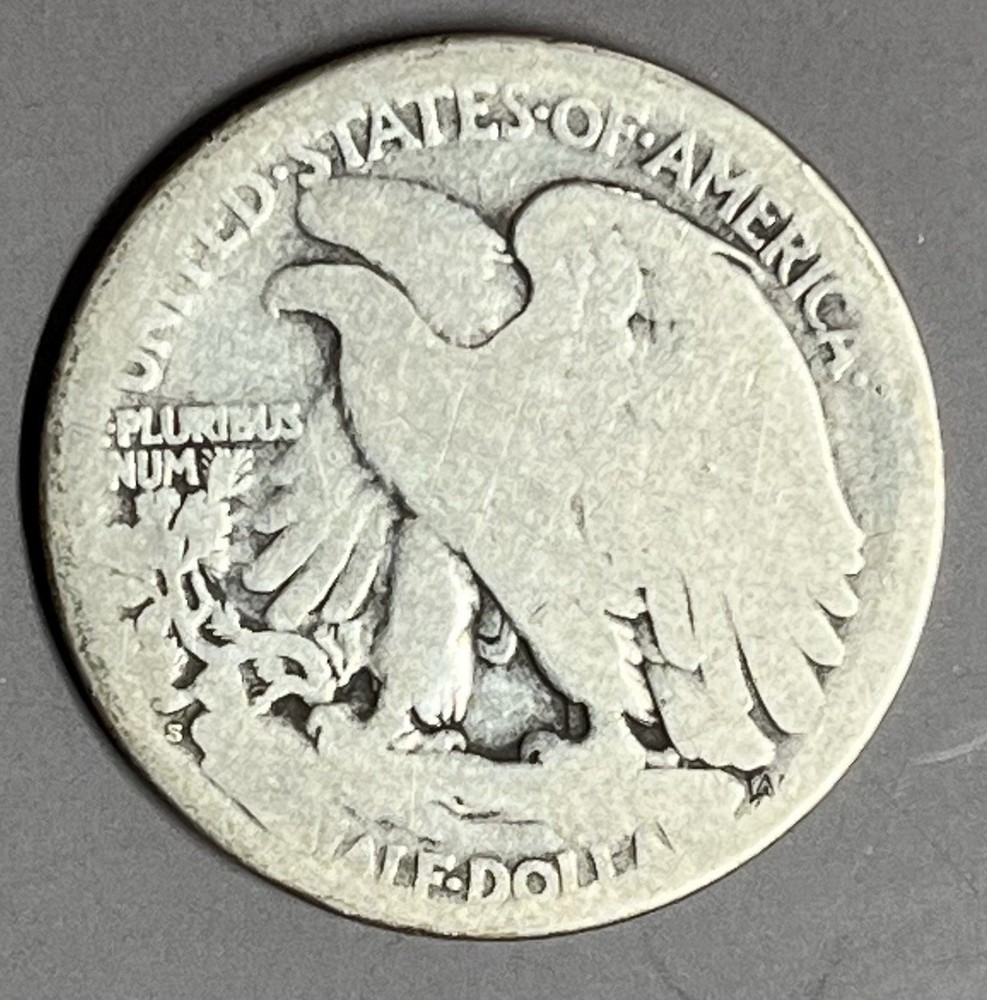 1919 S Walking Liberty half dollar 90% Silver