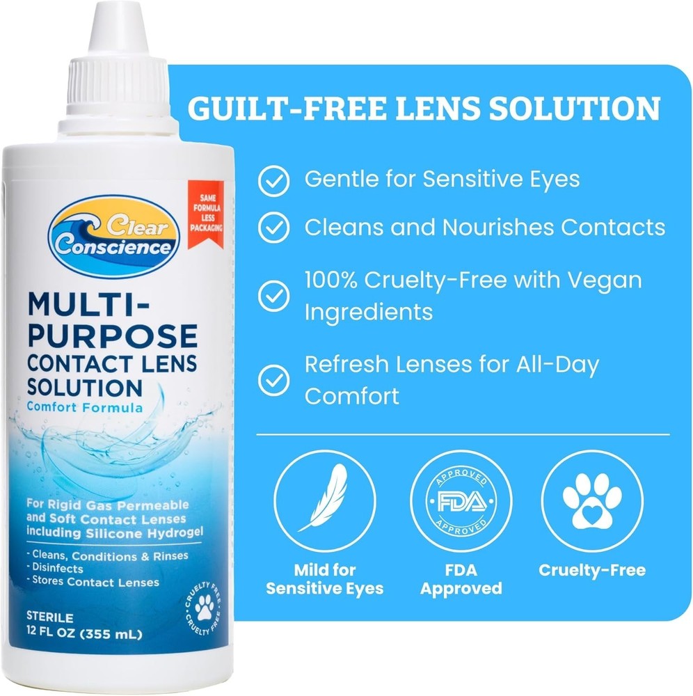Multi Purpose Solution For Soft Contact Lenses 12 Oz
