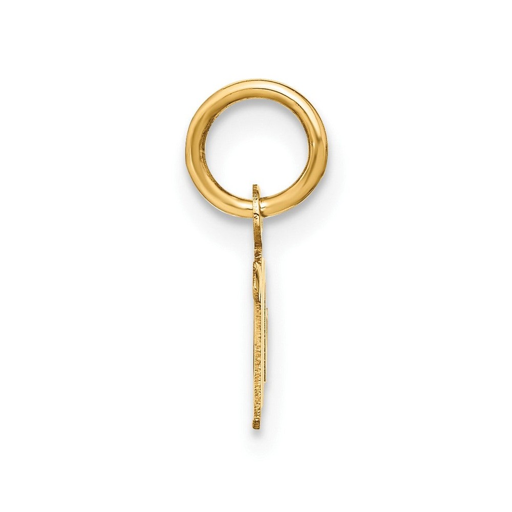 14k Yellow Gold Upper Case Letter M Initial Charm