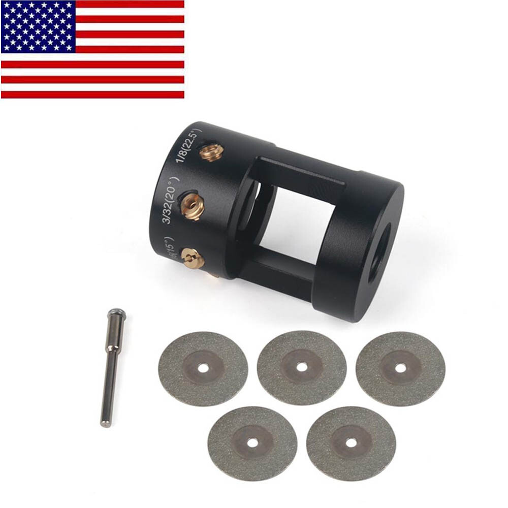 TIG Welding Tungsten Electrode Grinder Sharpener Multi-Angle & Offsets Cut-off ❥