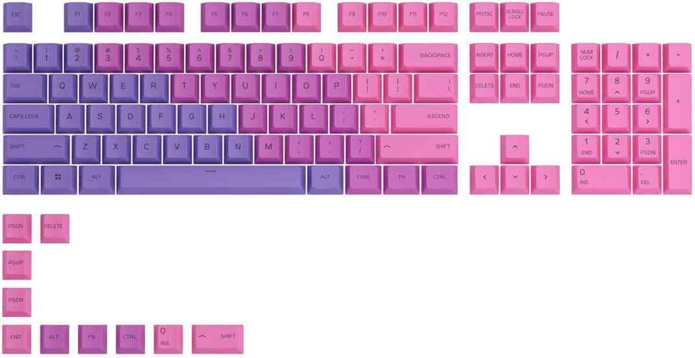 Glorious - GPBT Universal Keycap Set for 100% 85% 80% TKL 60% Compact 75% Mec...