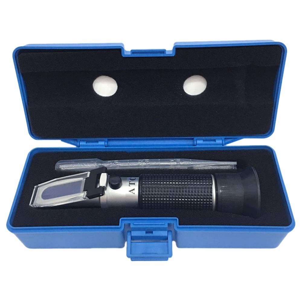 Brix Refractometer with ATC, Dual Scale - Specific Gravity & Brix, Hydrometer...