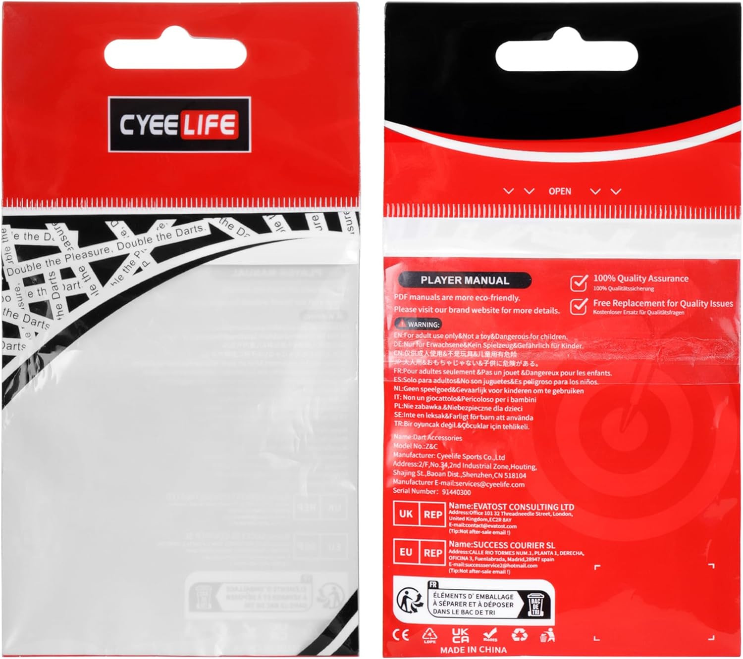 2BA Thread Soft Tip Dart Points - Plastic Dart Tips - 1000 Pack Premium Replacem