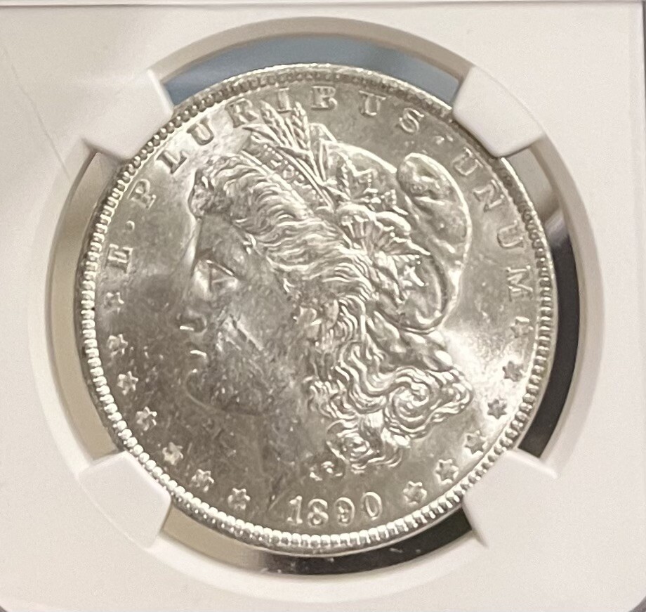 1890 NGC Choice Uncirculated Morgan Silver Dollar