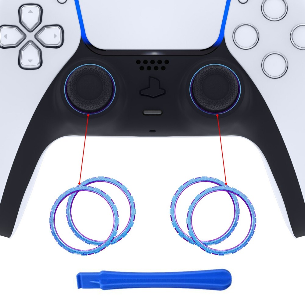 For PS5 Controller Replacement Accent Rings Custom Circle Accessories Repair Kit