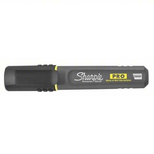 Sharpie Pro Permanent Marker Chisel Point Black New 5 MARKERS