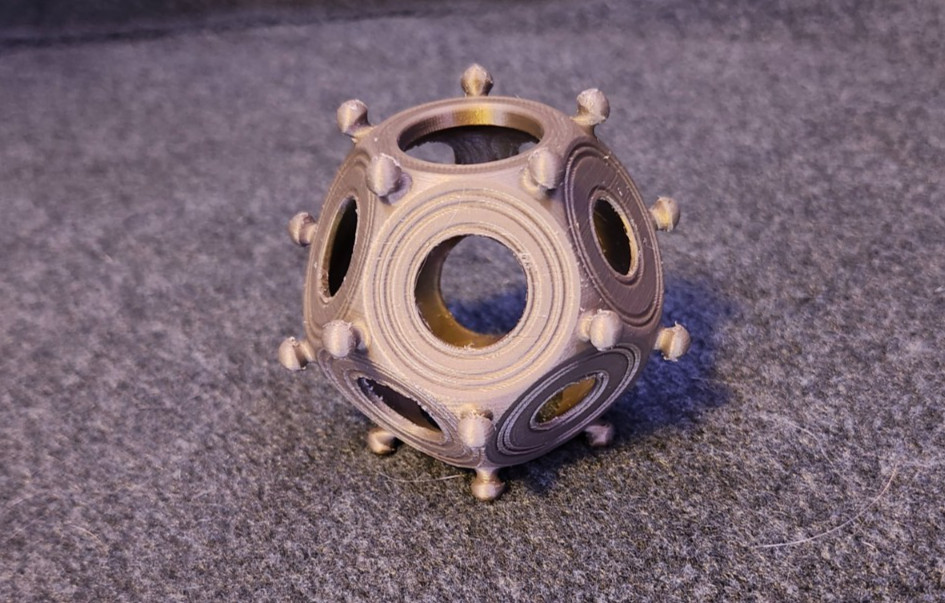3D Printed Roman Dodecahedron - Medium