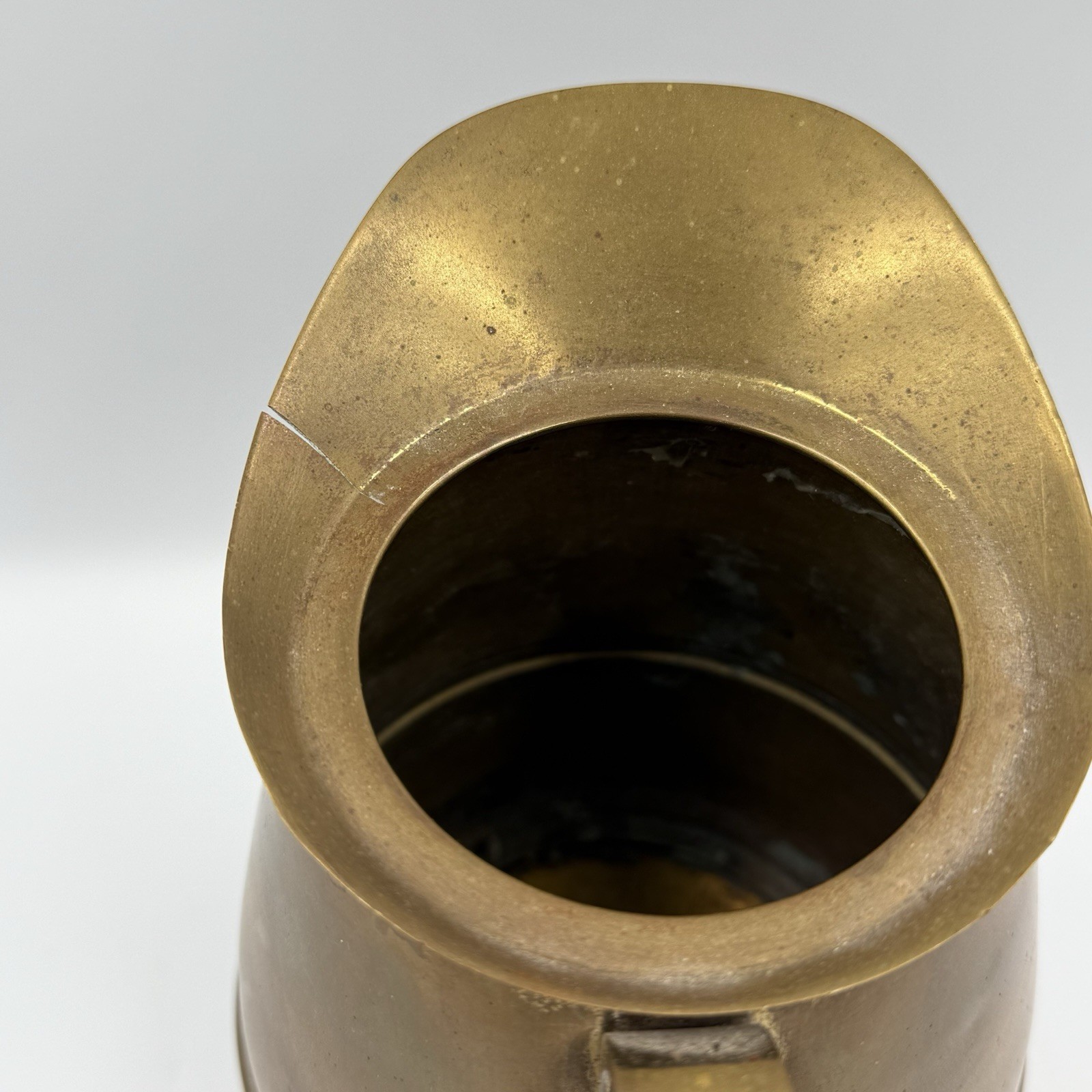 Maxwell Phillip Antique Brass Pitcher