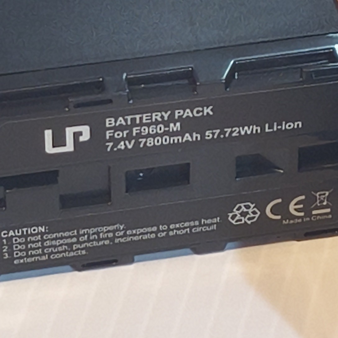 7800mAh Replacement Battery For Sony F960-M 7.4V 57.72Wh Li-ion