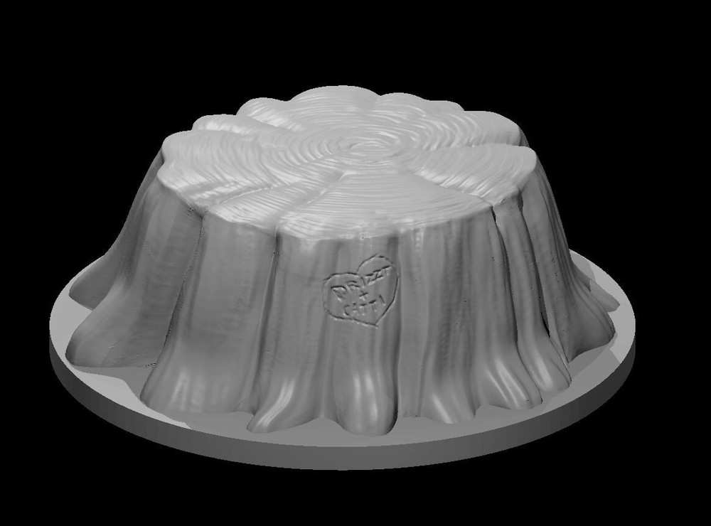 Tree Stump Prop Dungeon Terrain Scatter 28mm Scale DND D&D Tabletop Mini